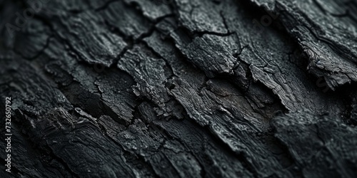 Charcoal Texture Close-up Background Generative AI