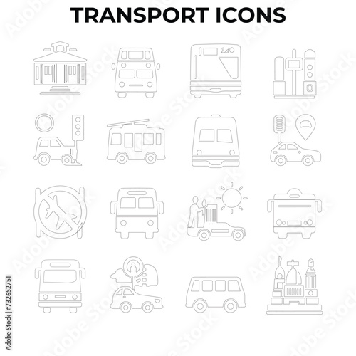 Icons for Public Transportation Lines