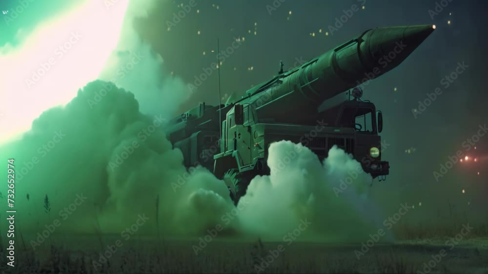 Precision Delivery: Army Truck Moving Missile. Generative ai Precision Delivery: Army Truck Moving Missile. Generative ai