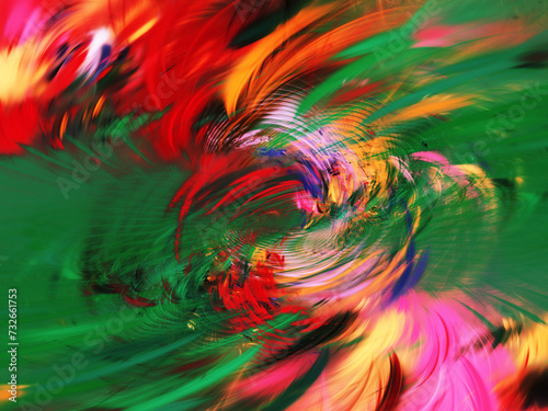 abstract chaotic fractal background 3D rendering illustration