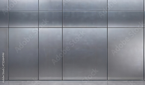 Fototapeta Naklejka Na Ścianę i Meble -  Abstract background steel panels, providing a modern and industrial visual texture. Ideal for industrial, abstract, and technological concepts.