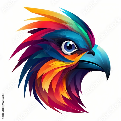 A vibrant bird face logo symbolizing diversity and unity