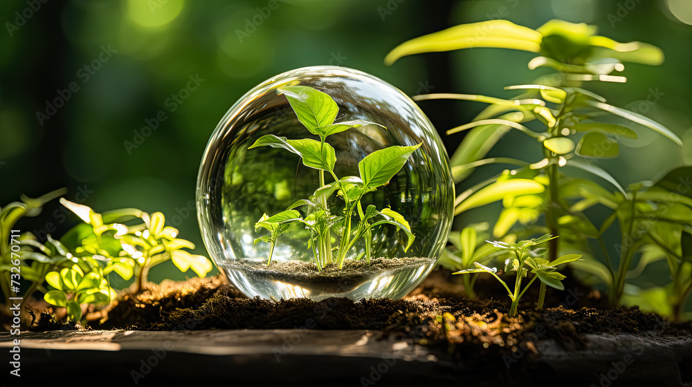 Elevate your space with beautiful indoor plants showcased in a sleek glass bowl Elevate your space with beautiful indoor plants showcased in a sleek glass bowl