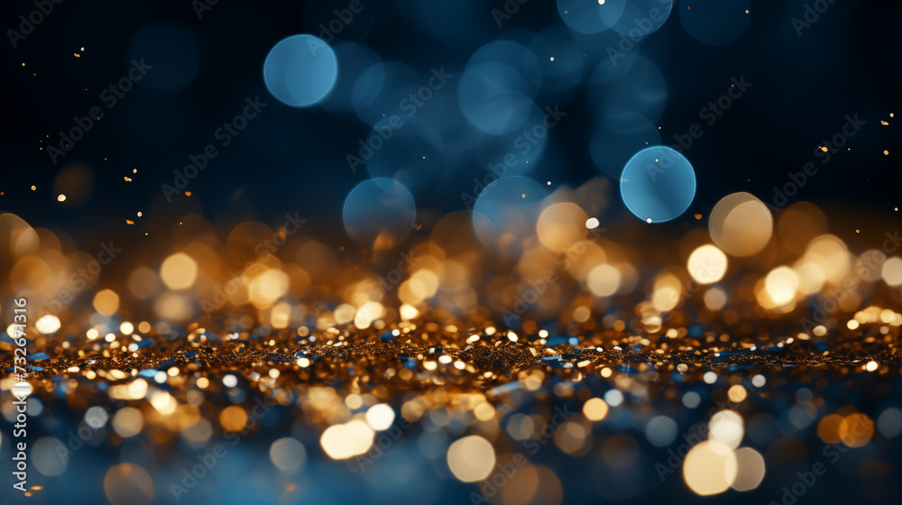 Background golden tone gradient Bokeh overlay abstract background bright creative, Crystals sparkle, shine and reflect light template luxurious festivals smooth texture, flowing curve wallpaper gold. - obrazy, fototapety, plakaty 