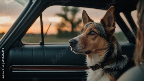 dog in a car © Shafiq