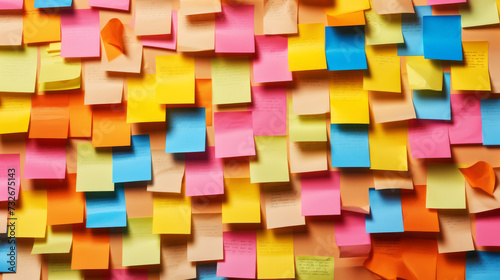 sticky note collage