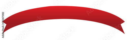 Banner, ribbon, bow illustration with blank and empty space