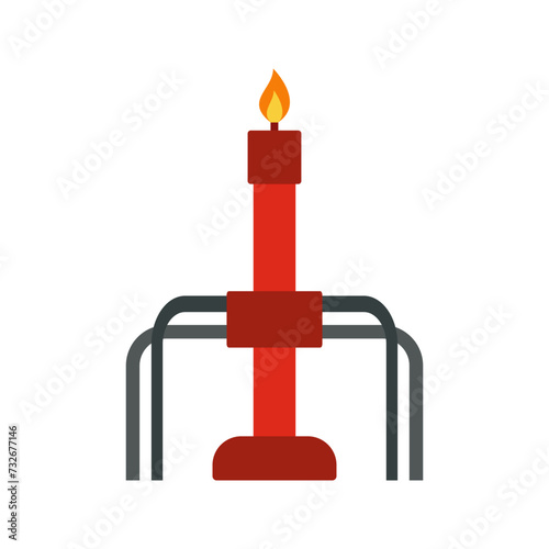 Petroleum industry illustration. Industrial icon and element in flat design vector