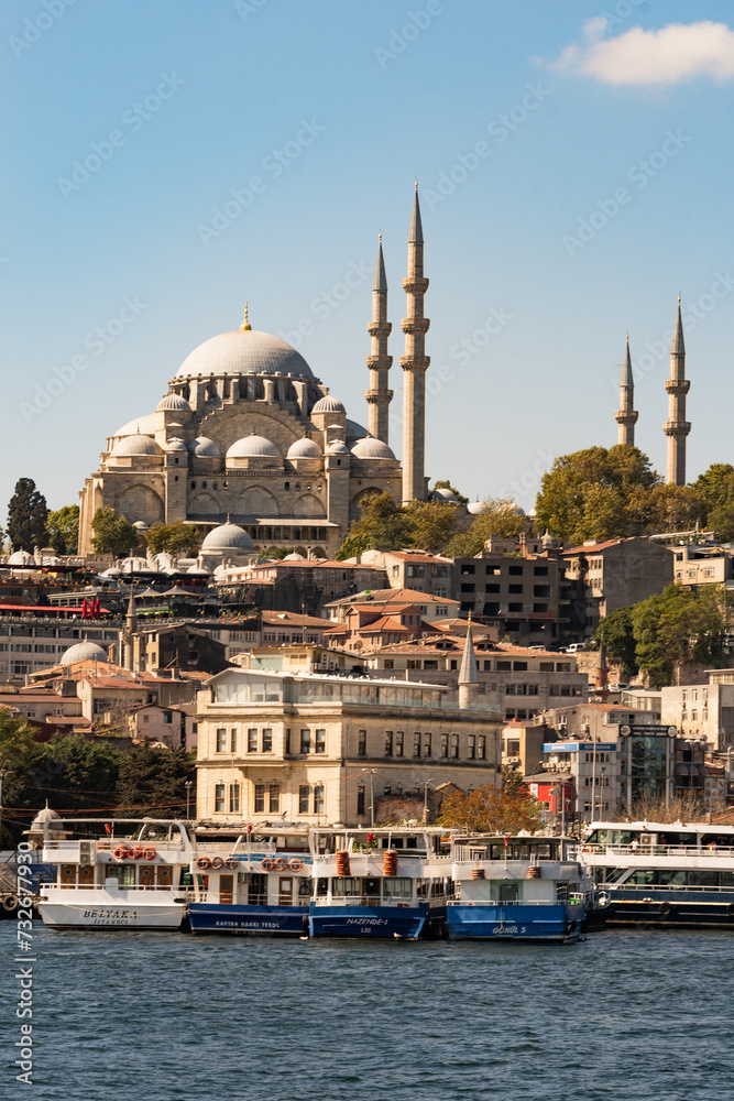 Fototapeta premium Portrait of mosque on the hill