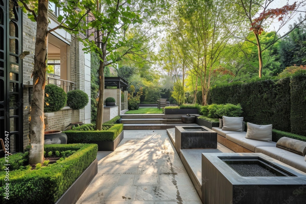 Contemporary Landscape Design Concept: Custom Architectural Elements for a Beautiful Backyard