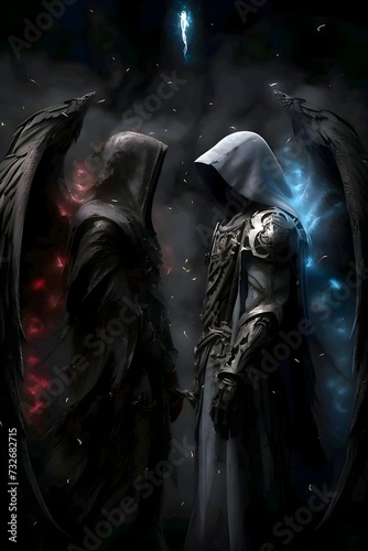 angel of death, angel of death, vector angel, sword angel, mysterious © hawk artwork