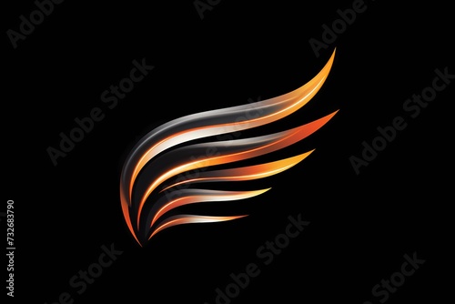 A dynamic symbol logo conveying speed and agility