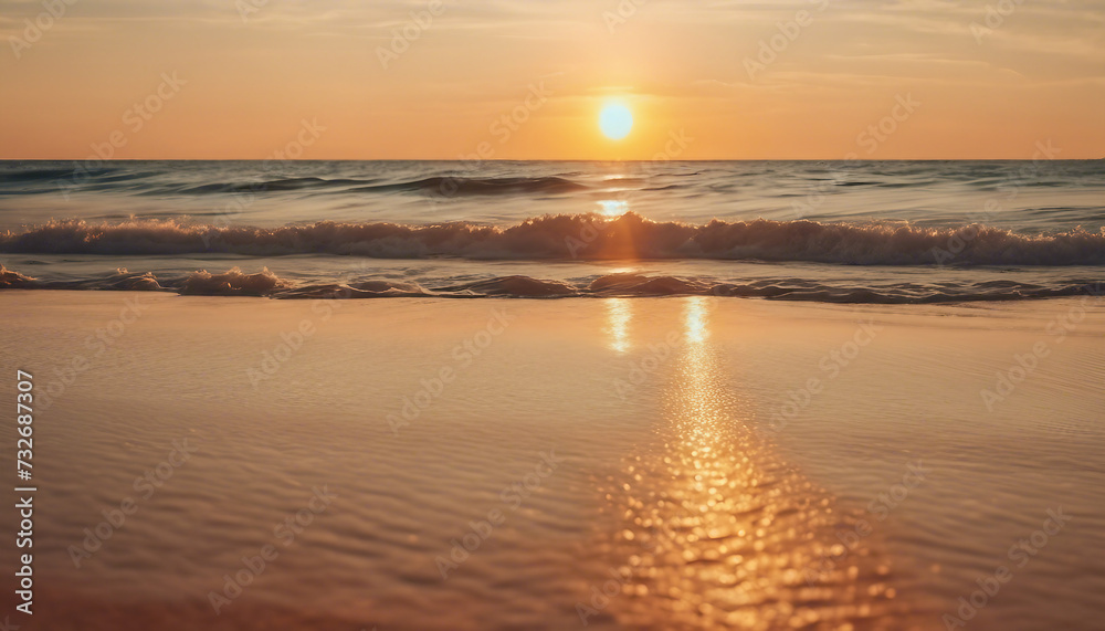 Sandy Serenity: Closeup Panorama of an Inspirational Tropical Beach