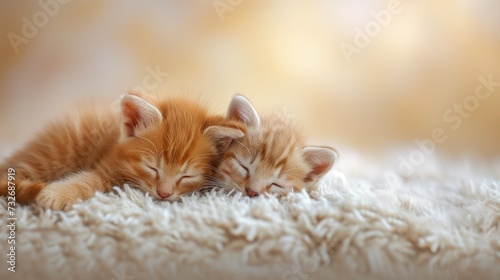 sleep red kitty © Katsyarina