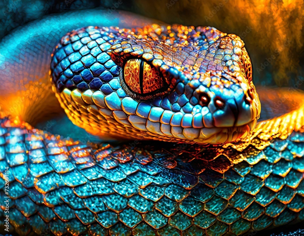 fantasy colorful snake fantasy colorful snake