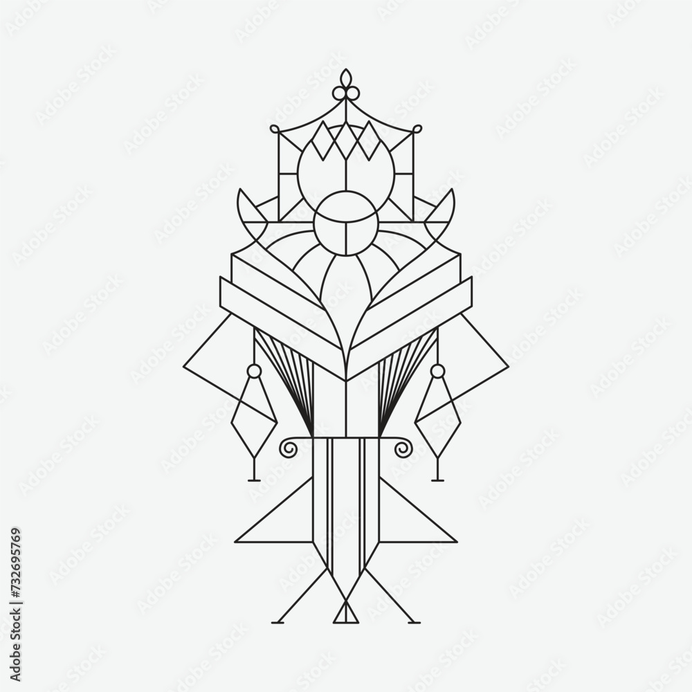 Symbol King Abstract Decorative 001 Symbol King Abstract Decorative 001