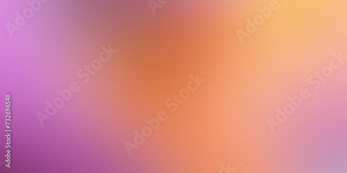 Abstract noisy gradient background of multicolored pastel orange pink colors. Color palette, colorful pattern with a soft noise effect. Holographic blurred grainy gradient banner texture photo