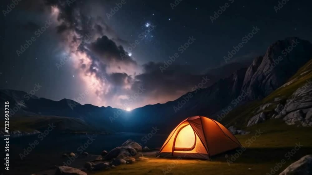 tent in the mountains tent in the mountains