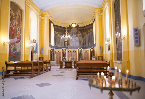 beautiful interior of the Ukrainian Orthodox Church © Tsyb Oleh