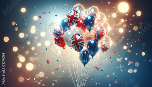 Red, White, and Blue Party Decorations: A British Celebration