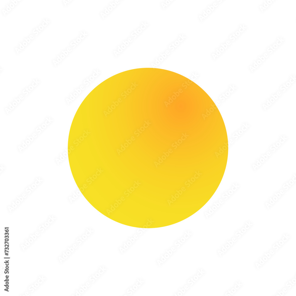 Gradient vector sun 90’s inspired icon