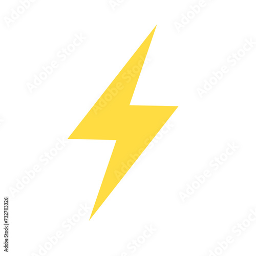 Yellow vector 90’s inspired lightning Ivón