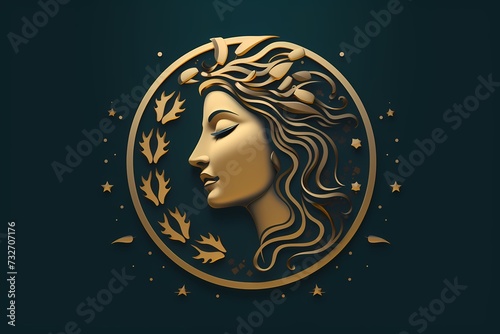 A timeless symbol logo inspired by classical art and culture