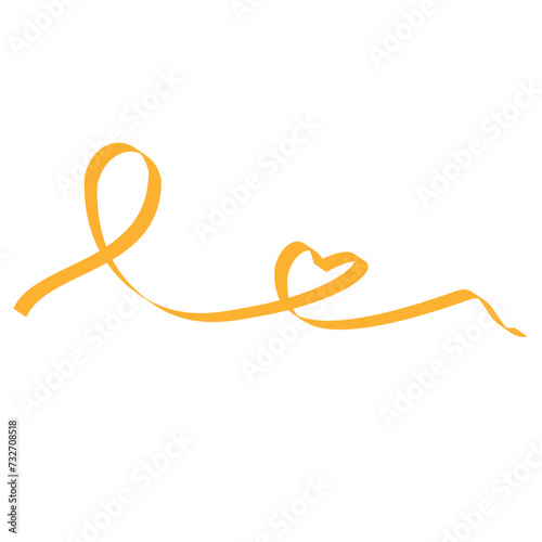 World Childhood Cancer Day Ribbon PNG