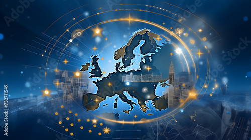 Eurozone Representation: Economic Connectivity Between the 19 Euro-using Countries photo