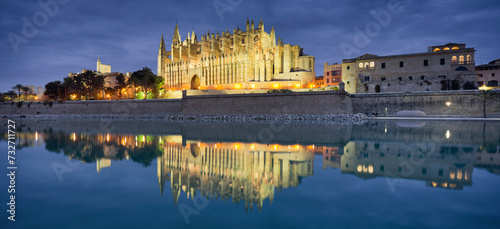 Spanien, Mallorca, Catedral de Palma de Mallorca, Wasser