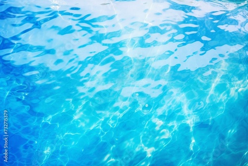 Vibrant blurry ocean water pattern with soft blobs. Generative AI