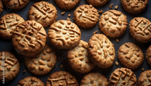 Walnuts biscuits macro