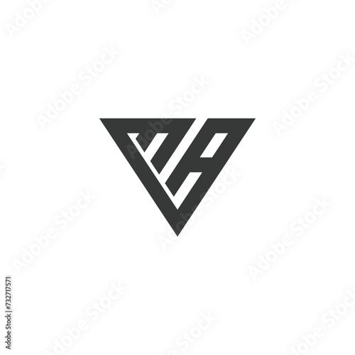 AM, MA, Abstract initial monogram letter alphabet logo design