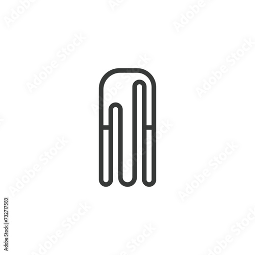 AM  MA  Abstract initial monogram letter alphabet logo design