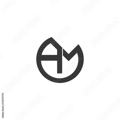 MA or AM logo and icon design