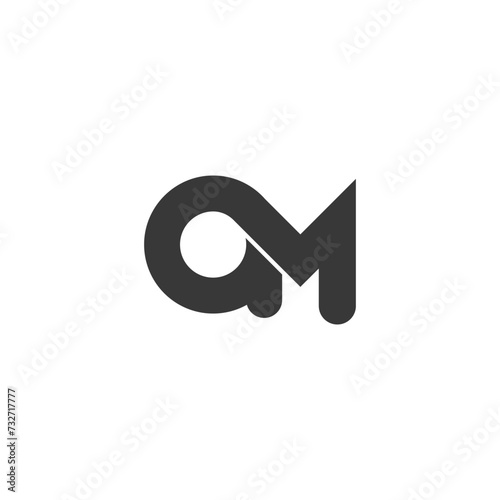 MA or AM logo and icon design