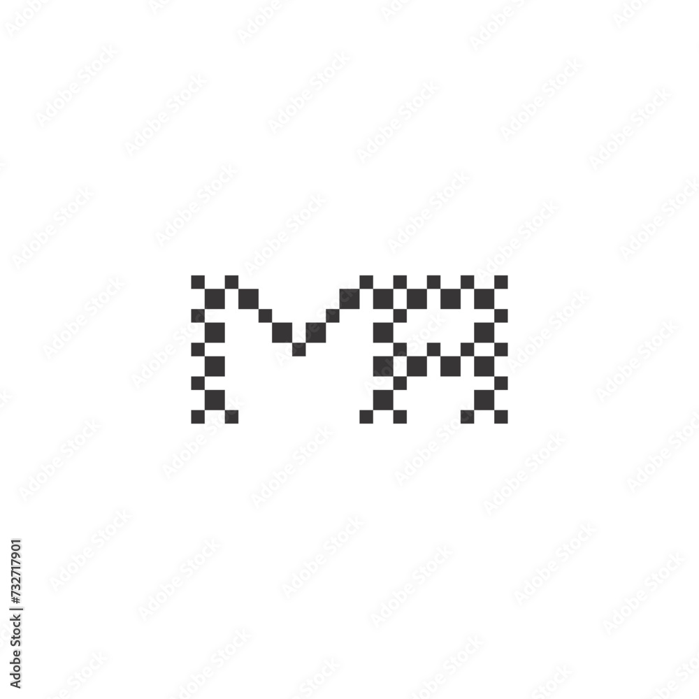 Alphabet Initials logo AM, MA, M and A Alphabet Initials logo AM, MA, M and A
