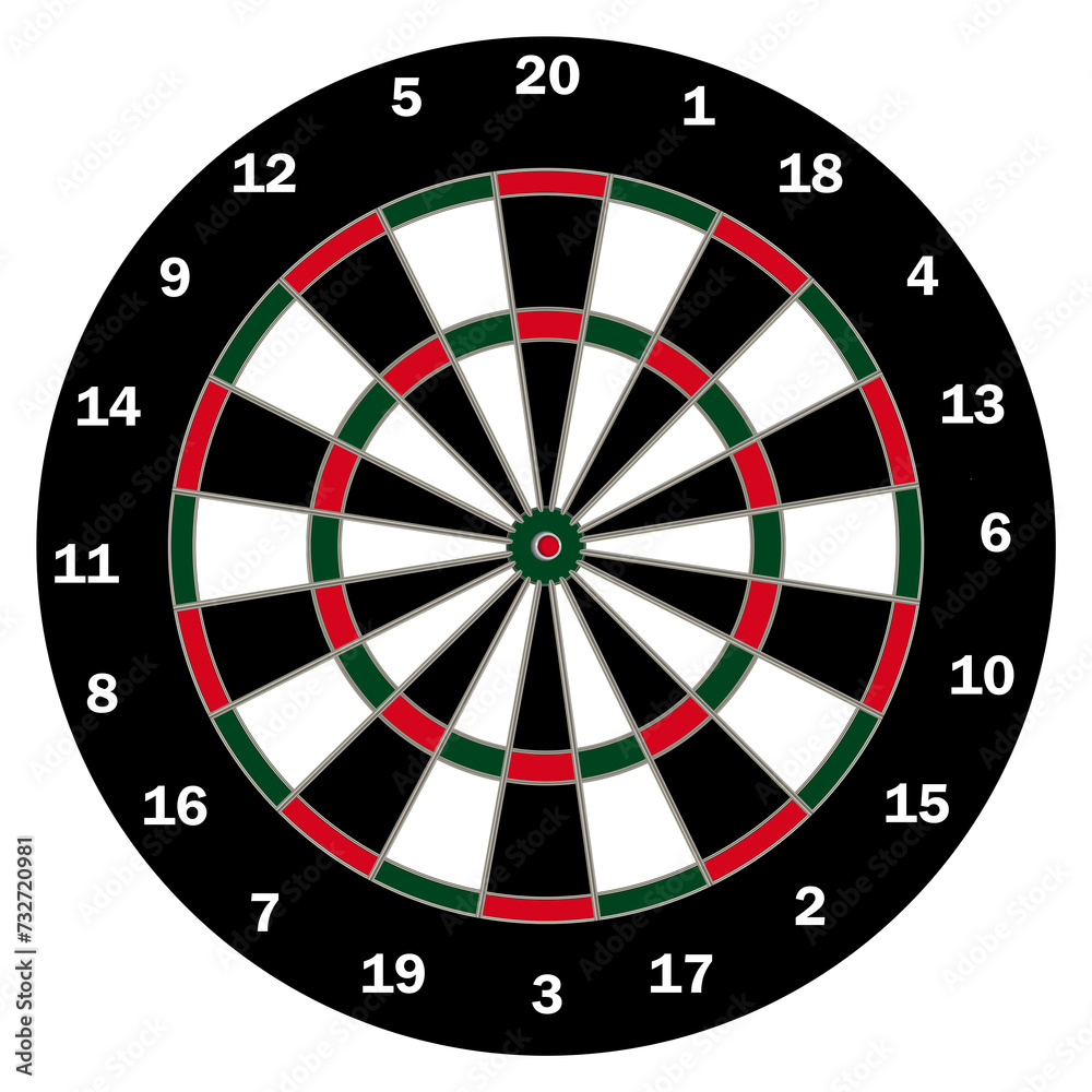 Dart board illustration Dart board illustration