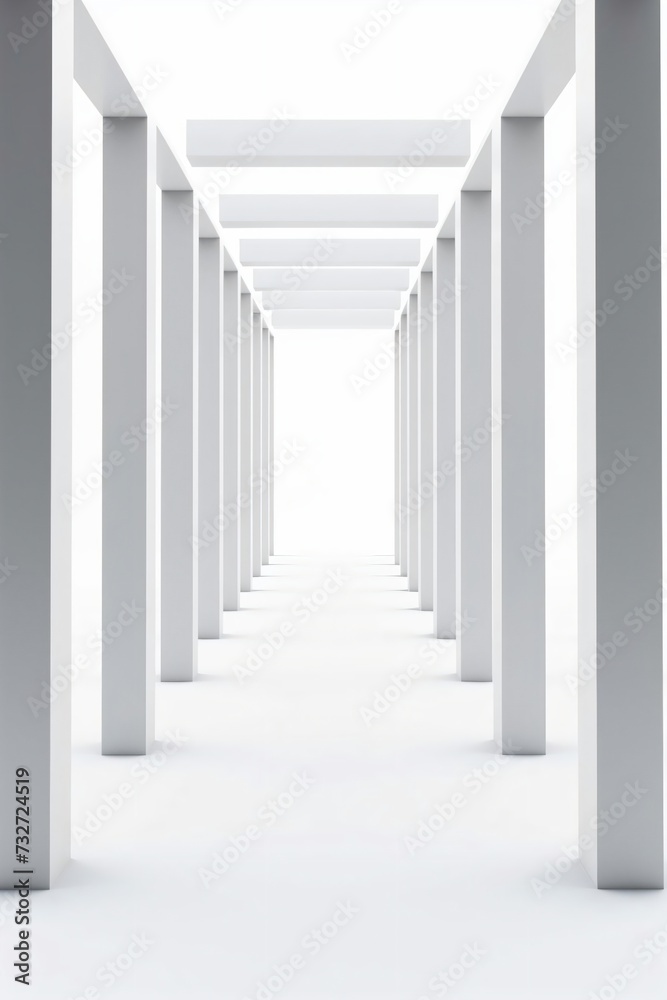 Obraz premium corridor with columns