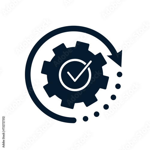 The concept of updating, adapting technical capabilities. Vector icon isolated on white background