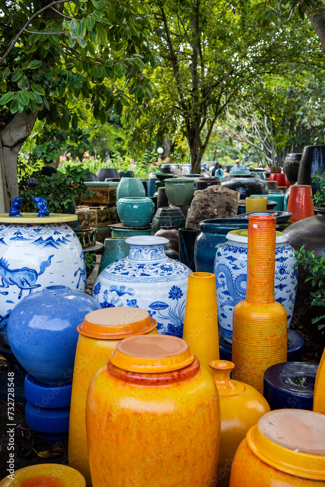 Fototapeta premium THAILAND RATCHABURI POTTERY CERAMICS SHOP