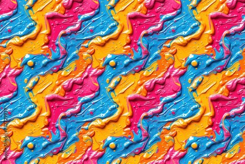Colorful paint swirls pattern