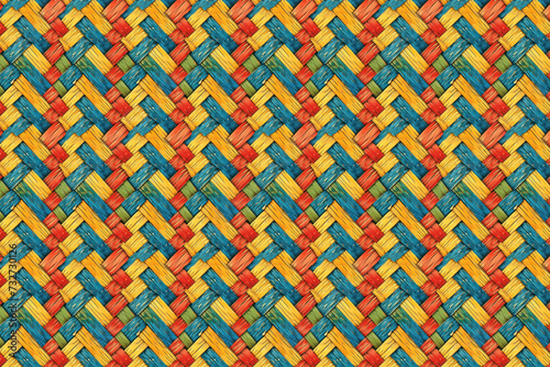 Woven colorful texture pattern