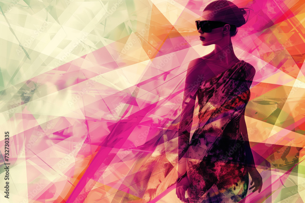 Fototapeta premium Abstract silhouette of a woman