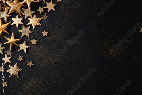 Frame of lights bokeh golden flares and sparkler isolated on rustic dark blue wooden texture - Holiday New Year's Eve Silvester New Year Party festive background banner greeting card