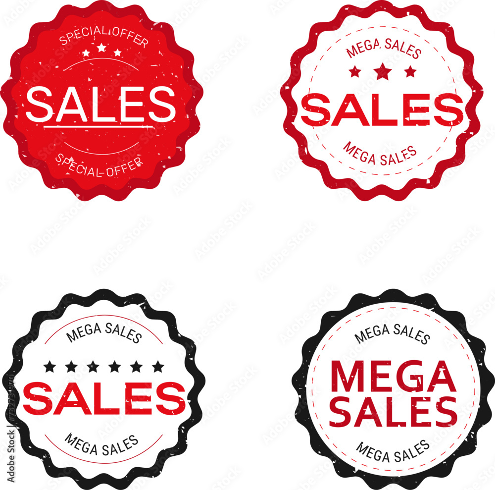 set of retro stickers and stamps for special offers and discounts in grunge style set of retro stickers and stamps for special offers and discounts in grunge style