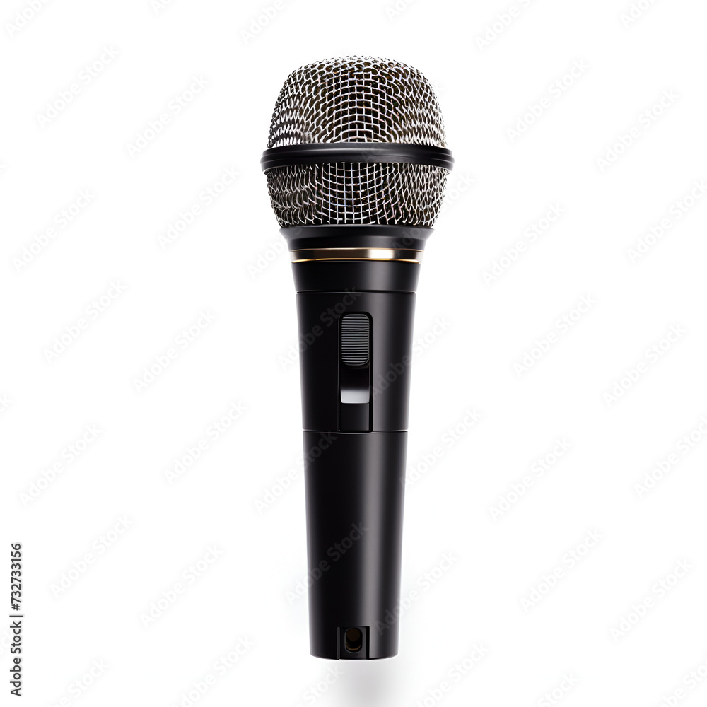 Microphone isolated on white background Microphone isolated on white background