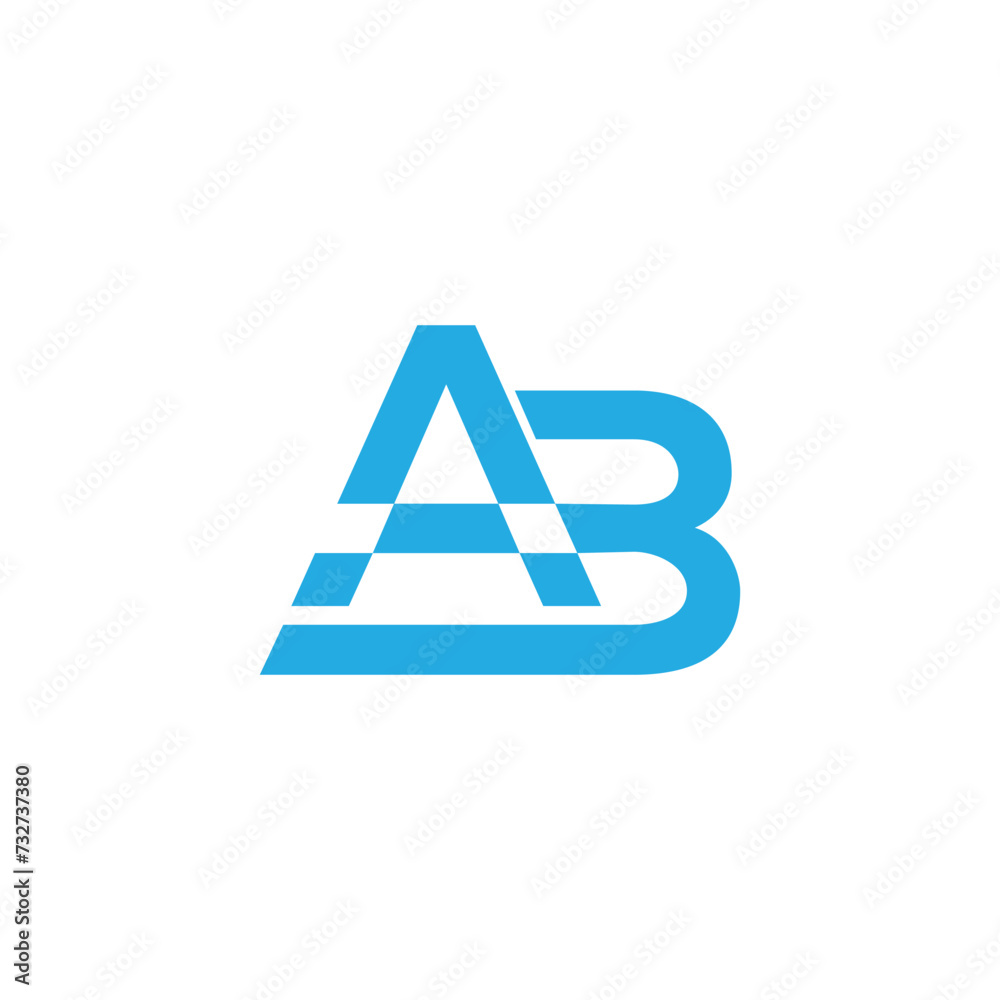 A B Letters Logo Design Simple, Bold and Creative color Letter Concept Illustration A B Letters Logo Design Simple, Bold and Creative color Letter Concept Illustration