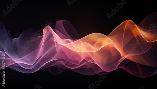 Abstract background with soft lines for technological processes, science, presentations, education, etc © ColdFire