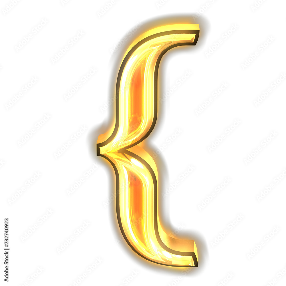 Glowing gold symbol Glowing gold symbol